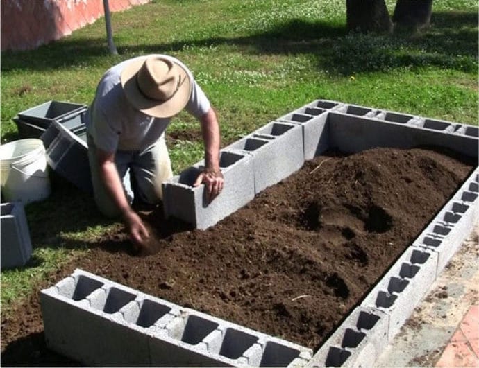 Beton blok sebze bahçesi: nasıl ekilir ve 26 fikir